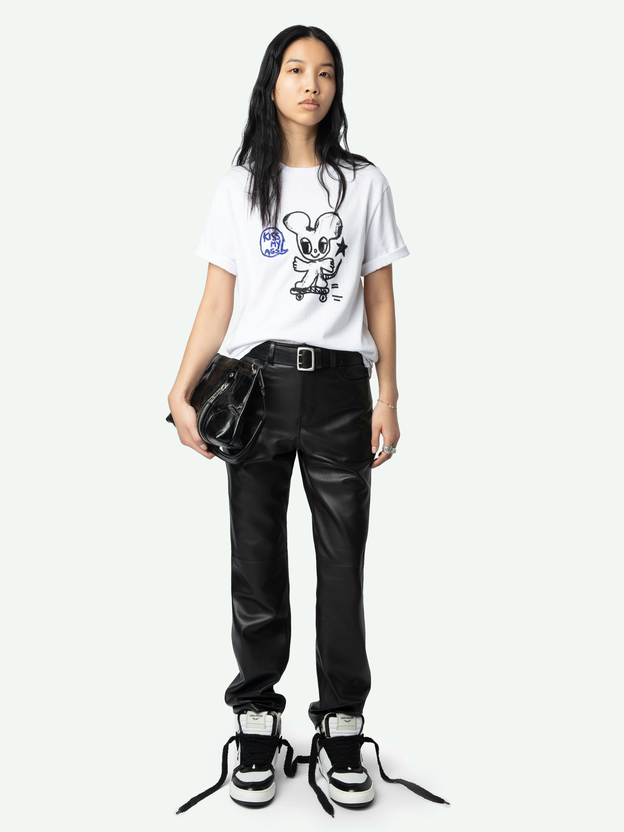 Edwin T-shirt - Round neck, short sleeve T-shirt with Humberto Cruz mouse on the front.