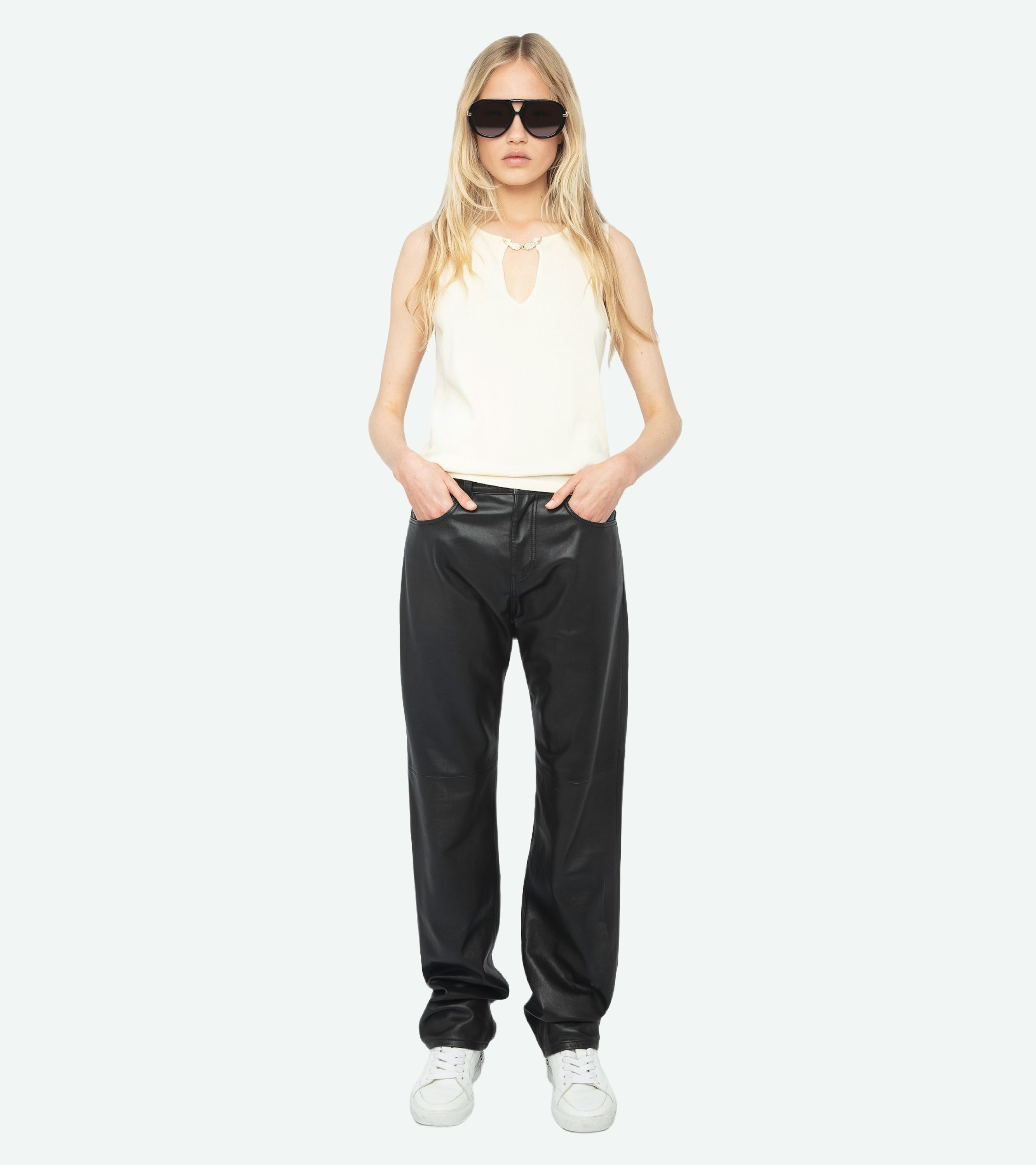 Sayani Top - Knit top with wing closure.
