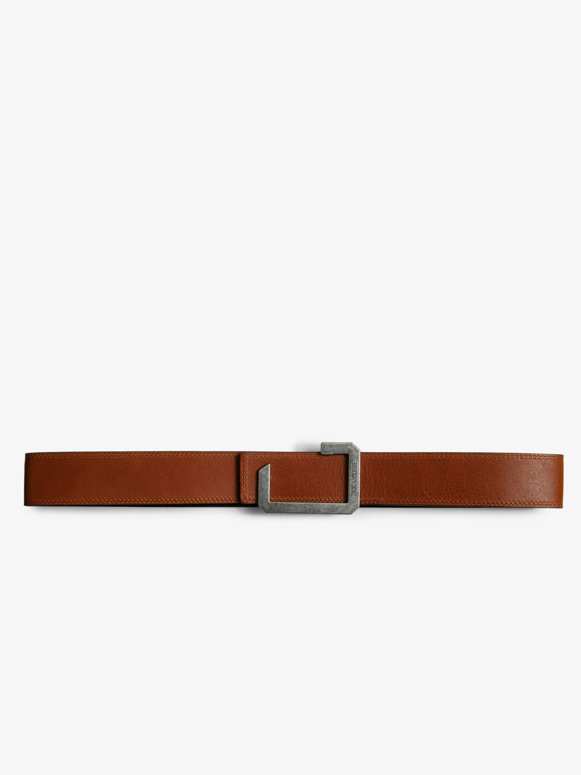 Cintura La Reversible - Cintura reversibile in pelle.