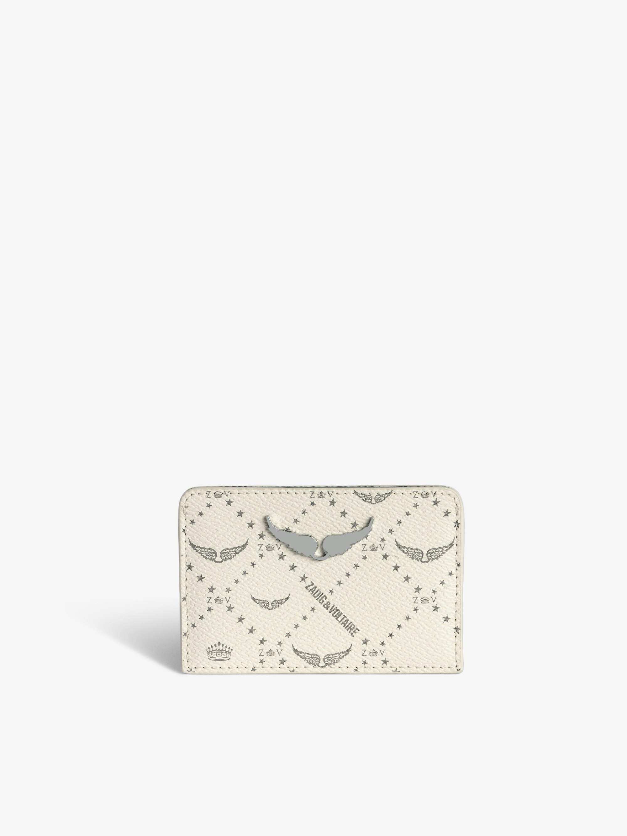 ZV Pass Monogram Card Holder - Card holder in coated canvas adorned with signature wings.