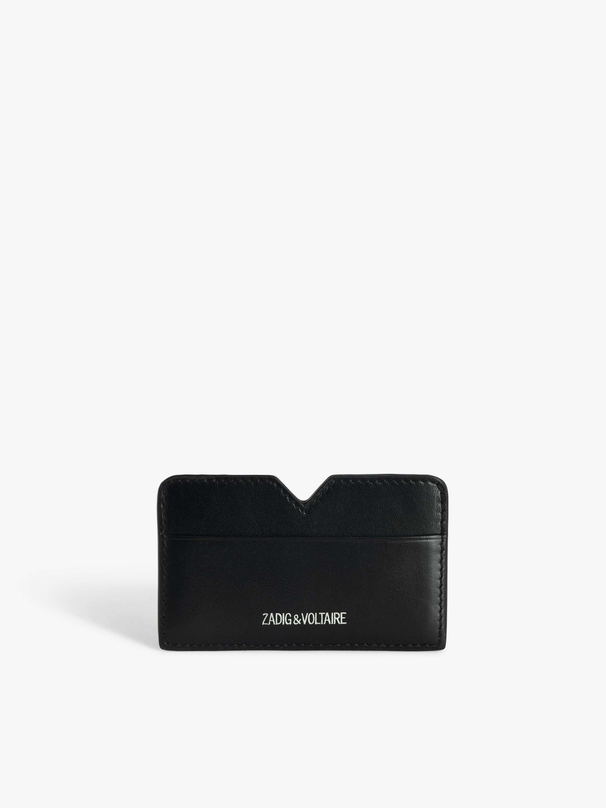 ZV Multipass Card Holder - Smooth leather card holder with Zadig&Voltaire signature.
