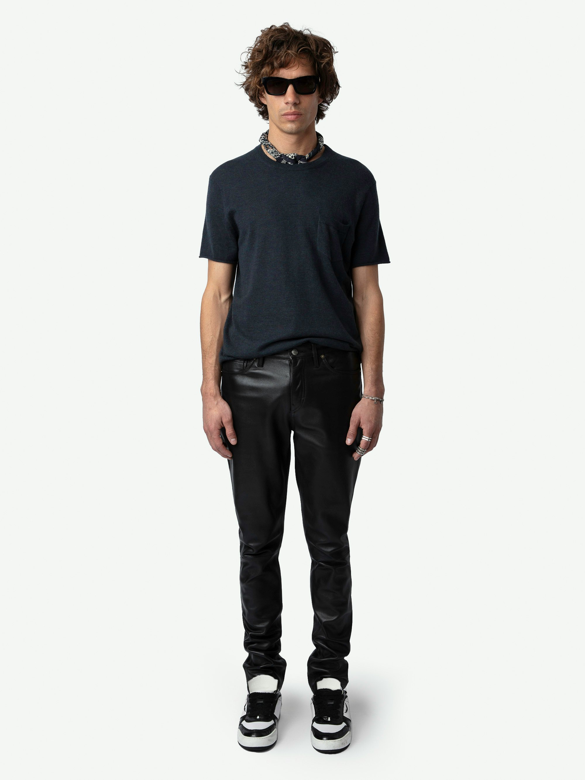 Maglione Jimmy 100% Cashmere - Maglione in 100% cachemire con girocollo e maniche corte.
