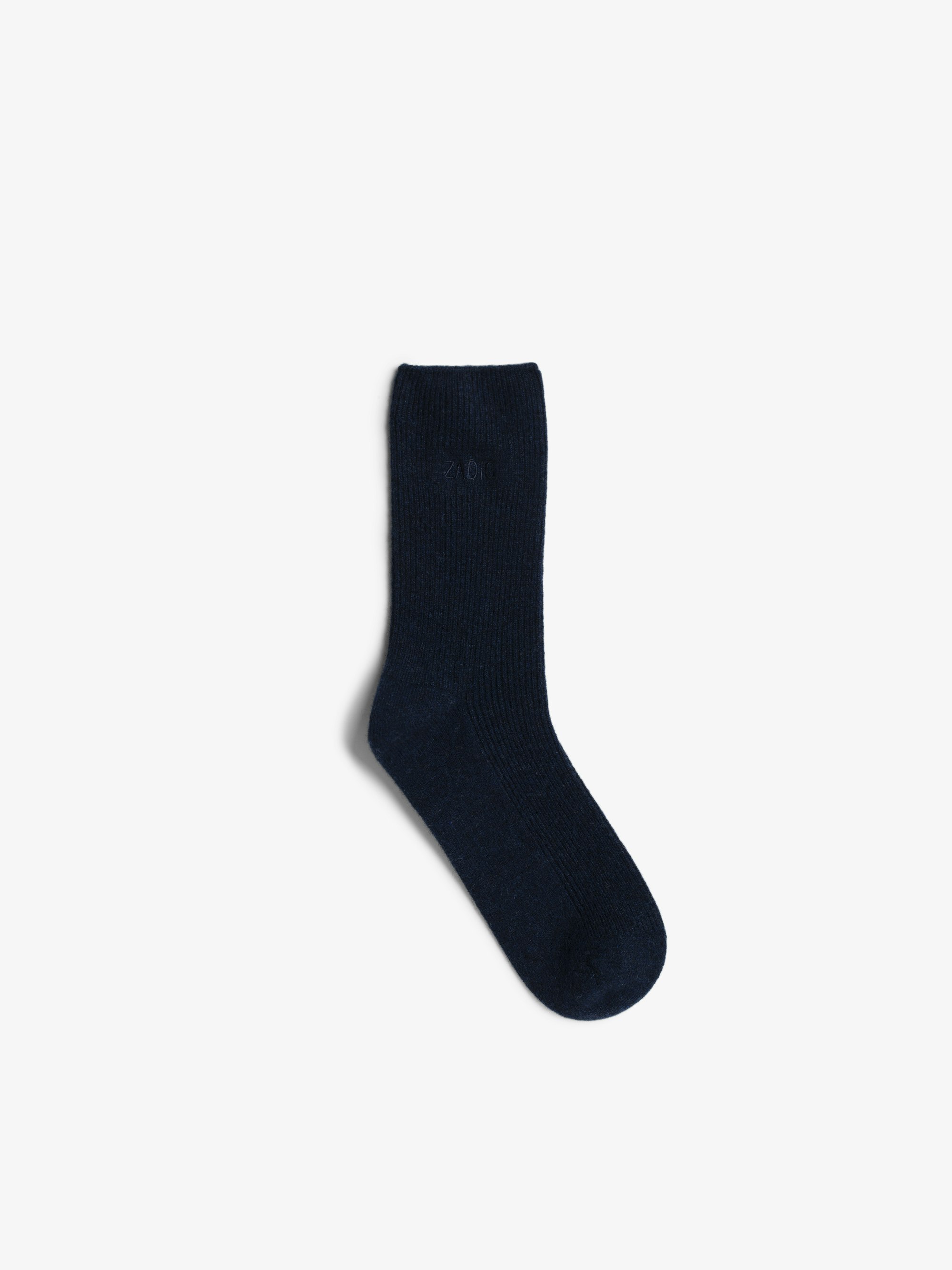 Nacky Cashmere Socks - Mid-rise socks in 100% cashmere with pouch detail.