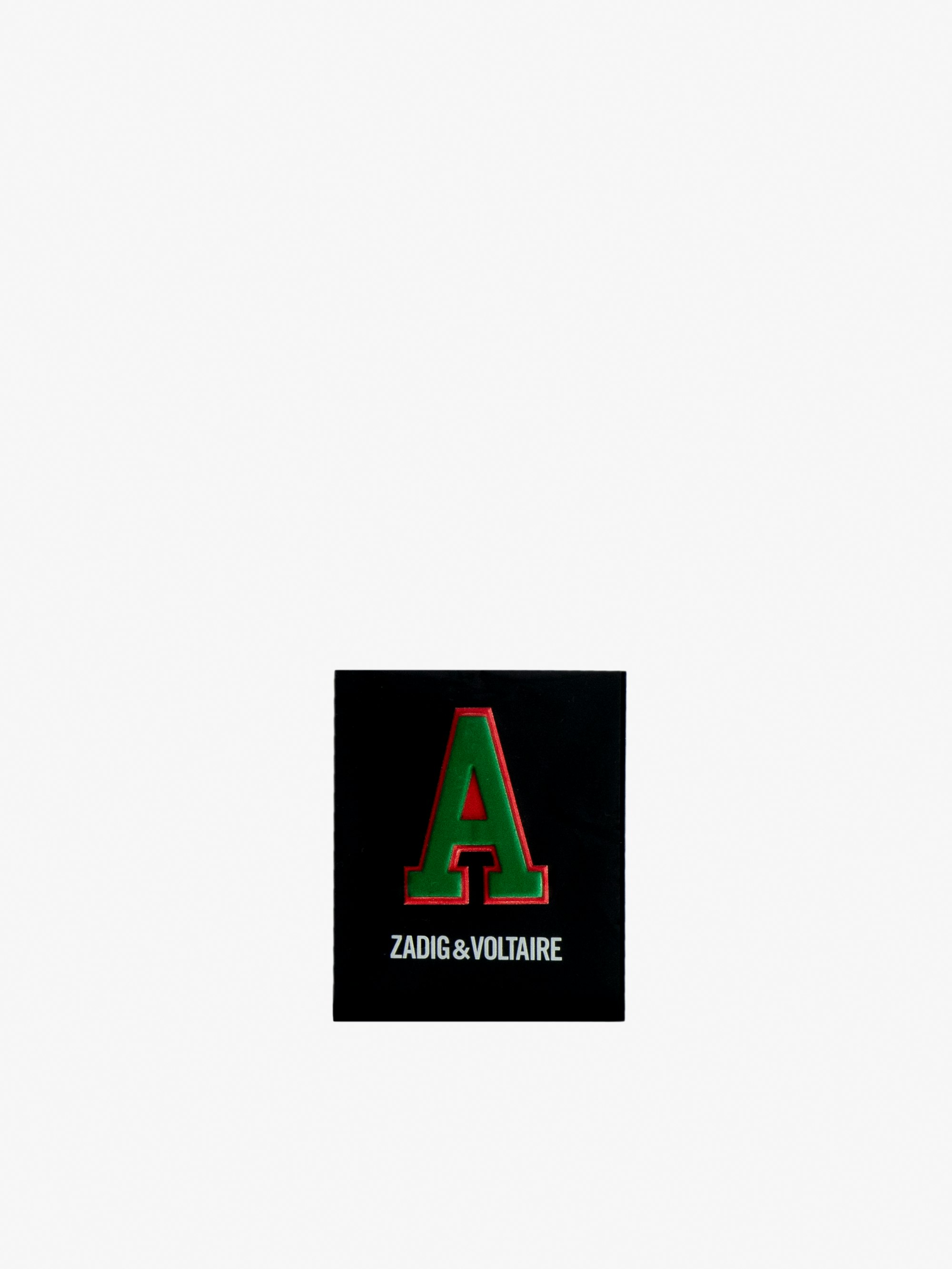 Adesivo Iniziale A - Adesivo multicolore con l'iniziale A da applicare sulla nostra tela rivestita Monogram o sulle tue sneakers in pelle liscia.